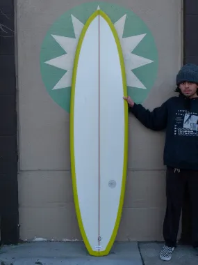 7'4 Radio Diamond Tail Egg - Chartreuse