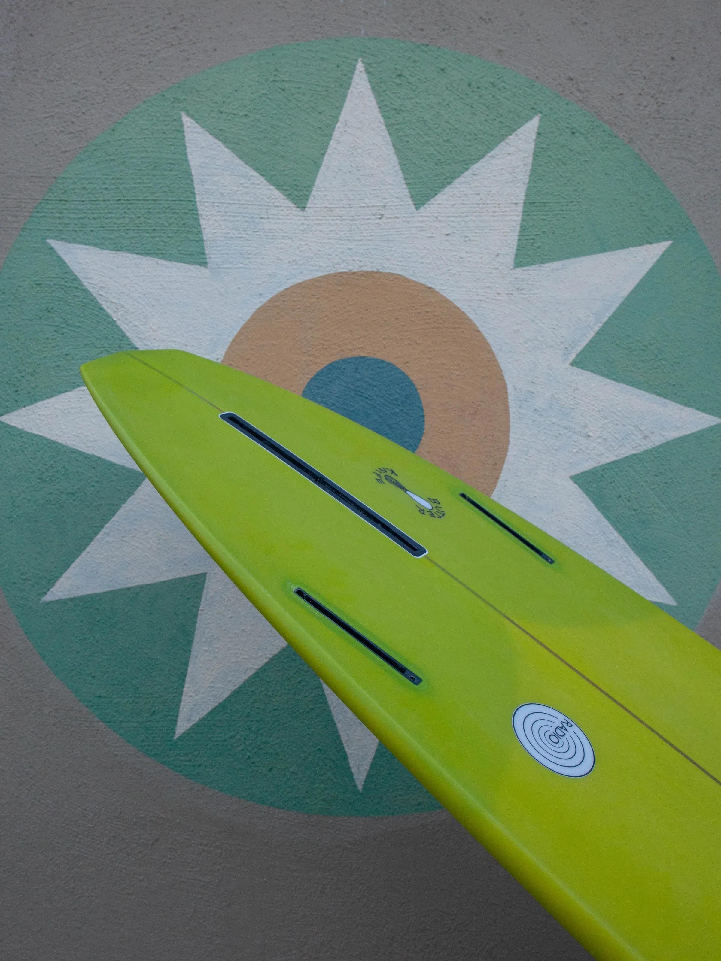 7'4 Radio Diamond Tail Egg - Chartreuse