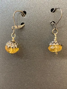 Beautiful Citrine Dangle Earrings: Made In PDX