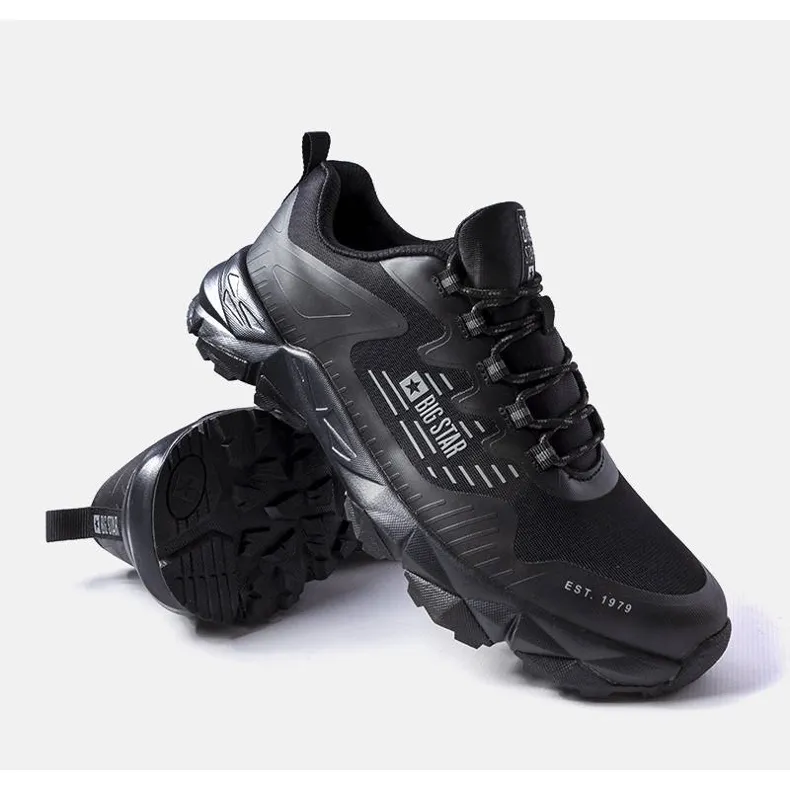 Big Star black trekking shoes LL174127