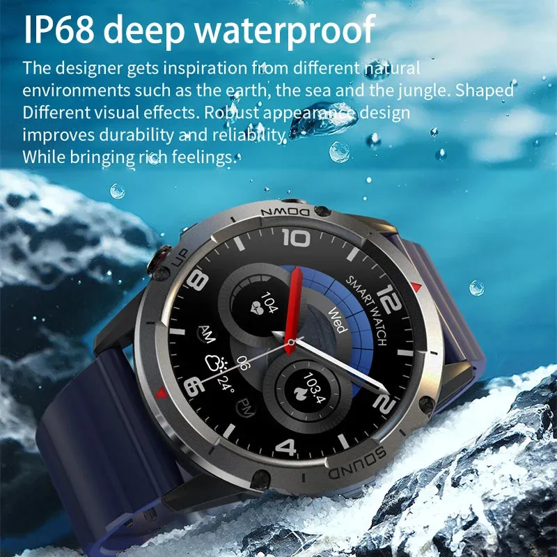 Bluetooth Call IP68 Waterproof Fitness Modes Custom Dial Sports Smartwatch