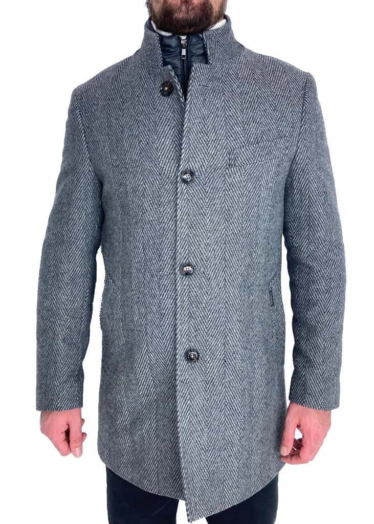 CAPPOTTO SPINATO CON PIUMINO INTERNO