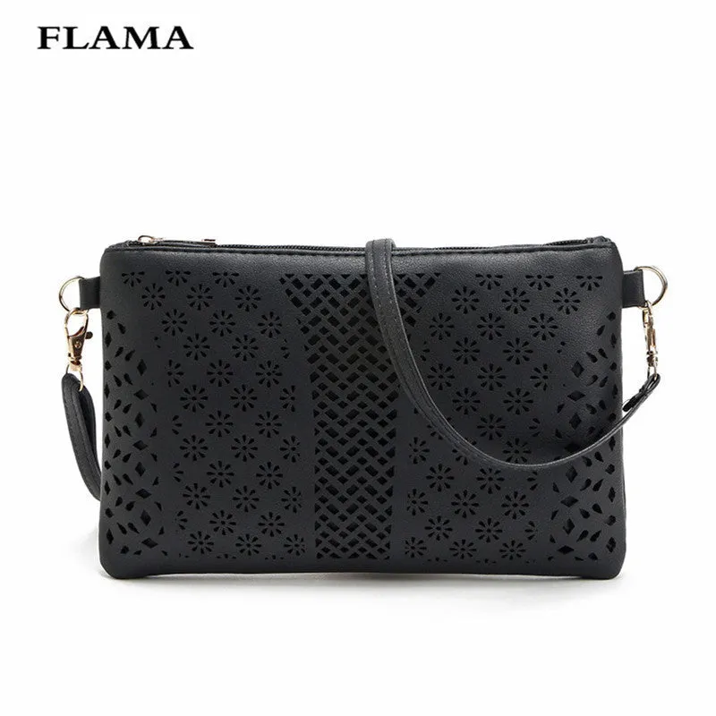 Casual women messenger bags PU hollow out crossbody bags ladies Small shoulder purse hbags Women's bolsas feminina