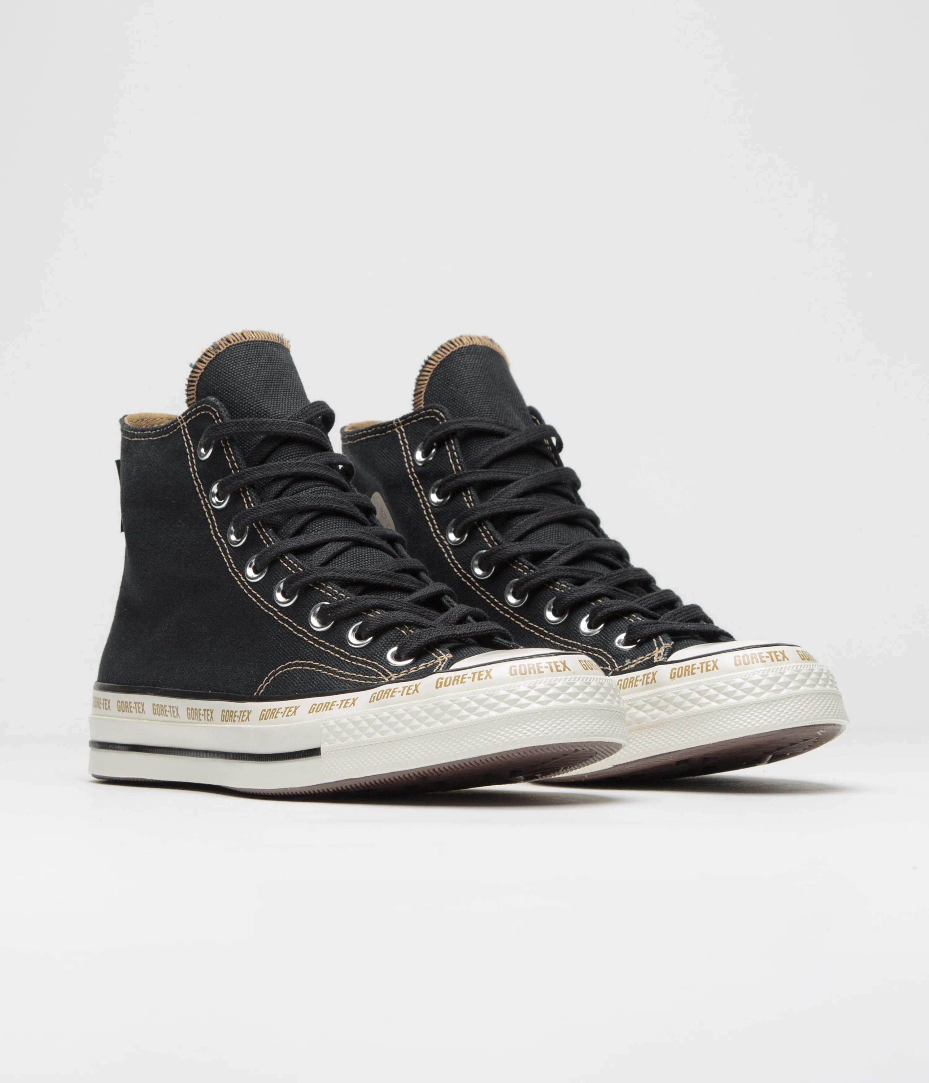 Converse Chuck 70 Hi Gore-Tex Shoes - Black / Toadstool Tan / Egret