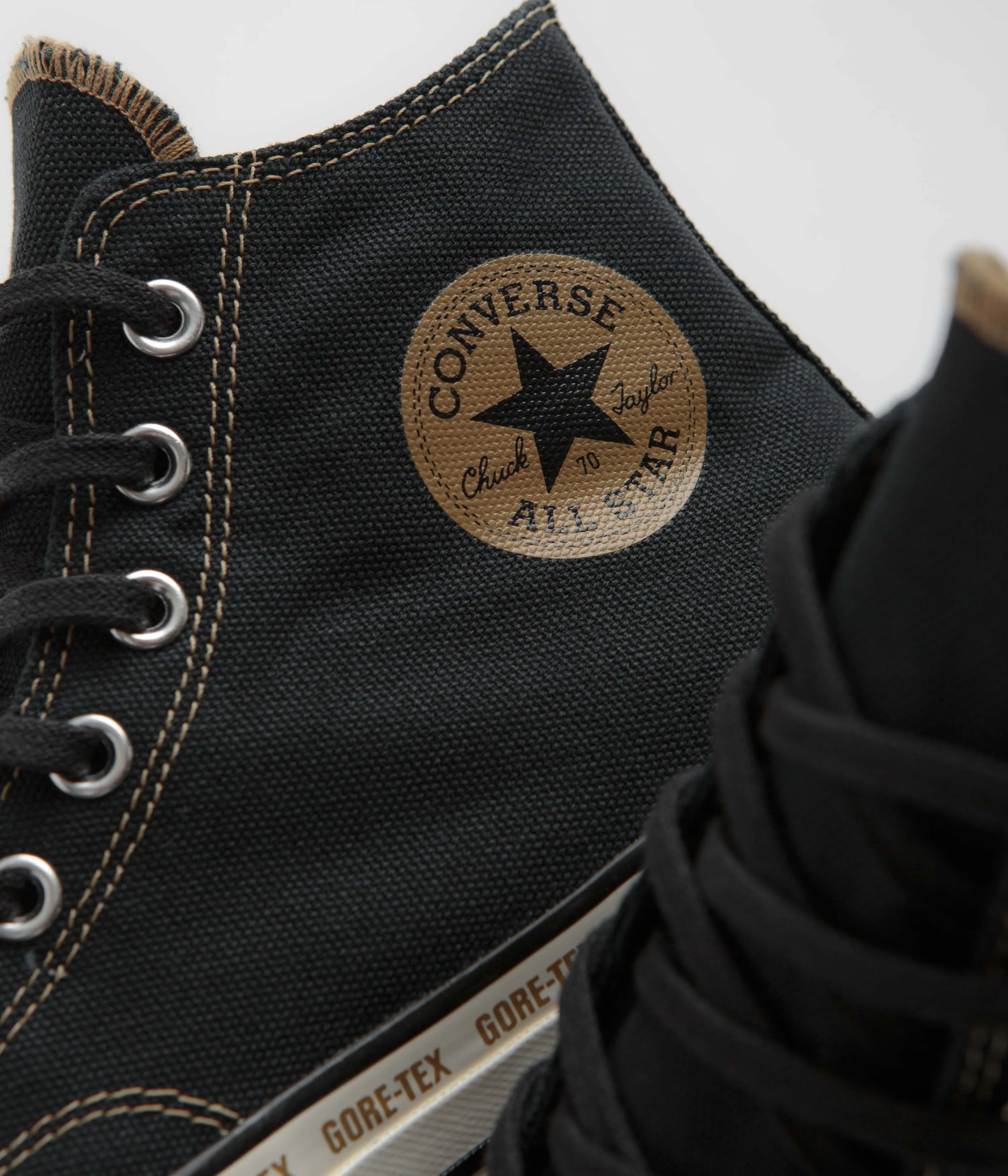 Converse Chuck 70 Hi Gore-Tex Shoes - Black / Toadstool Tan / Egret