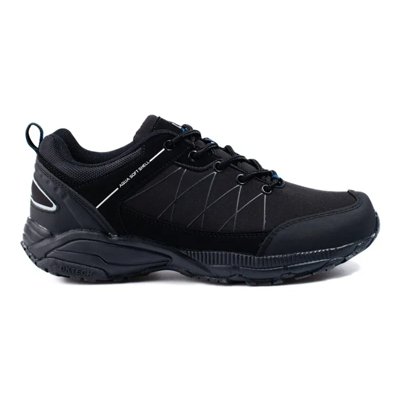 DK men's black trekking shoes