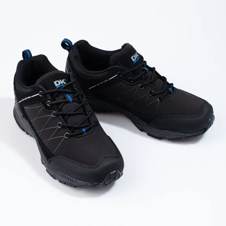 DK men's black trekking shoes