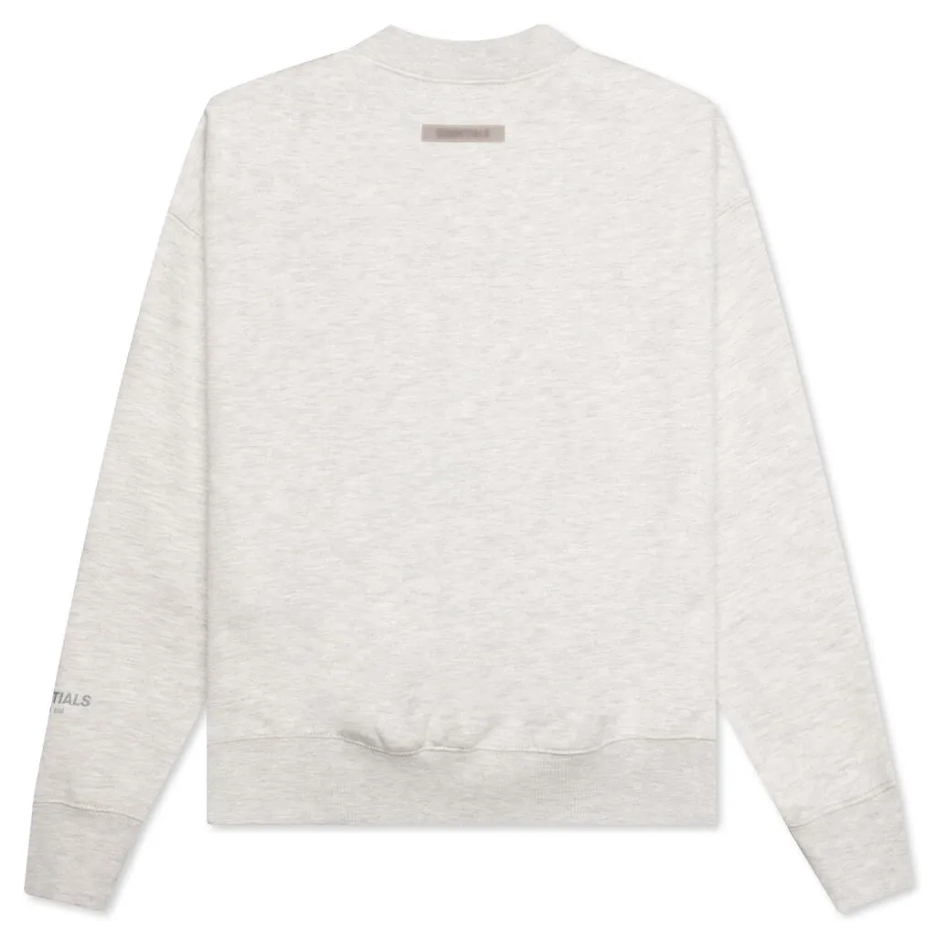 Essentials Kid's Pullover Crewneck - Light Heather Oatmeal