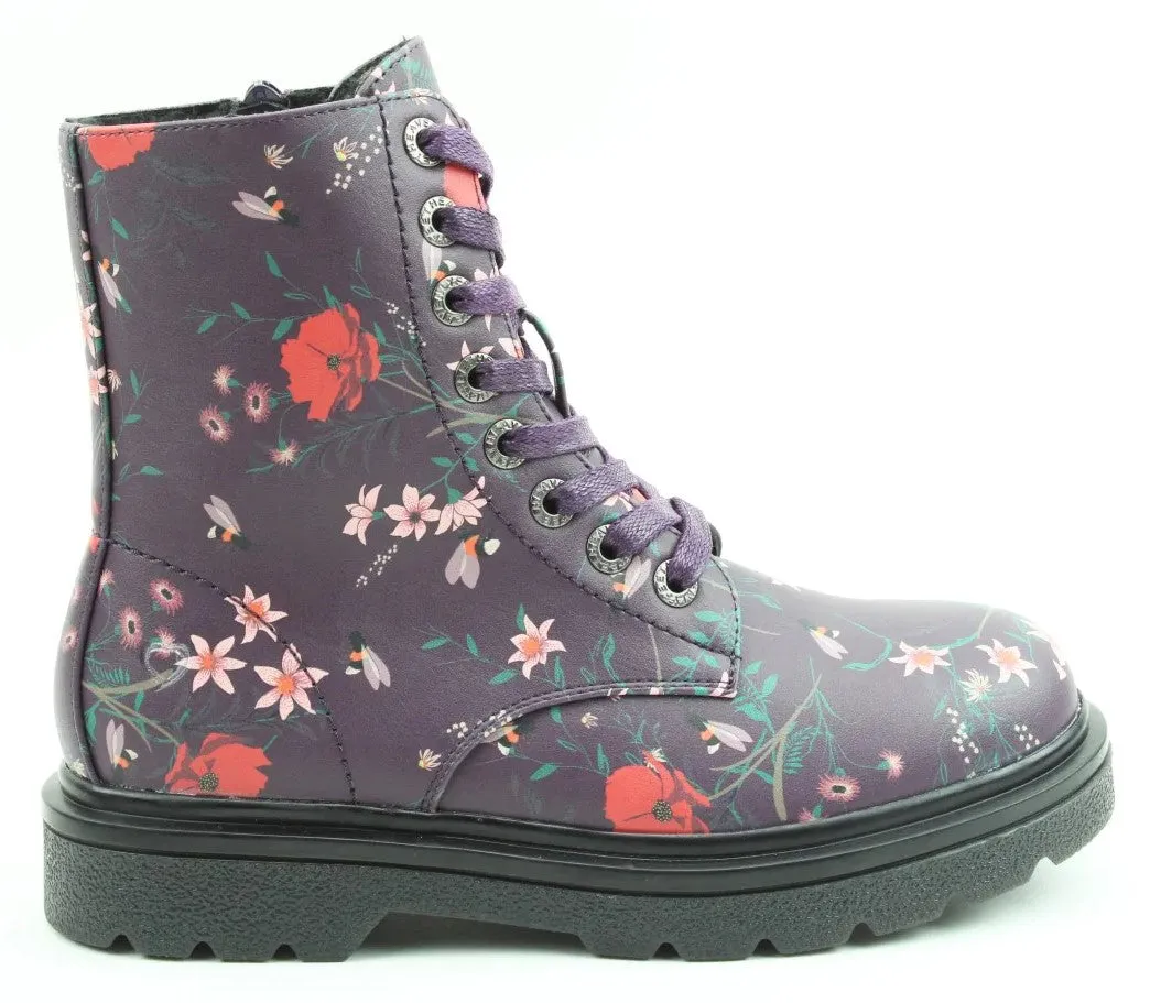 Heavenly Feet Justina Bee/Flower Womens Ankle Boot