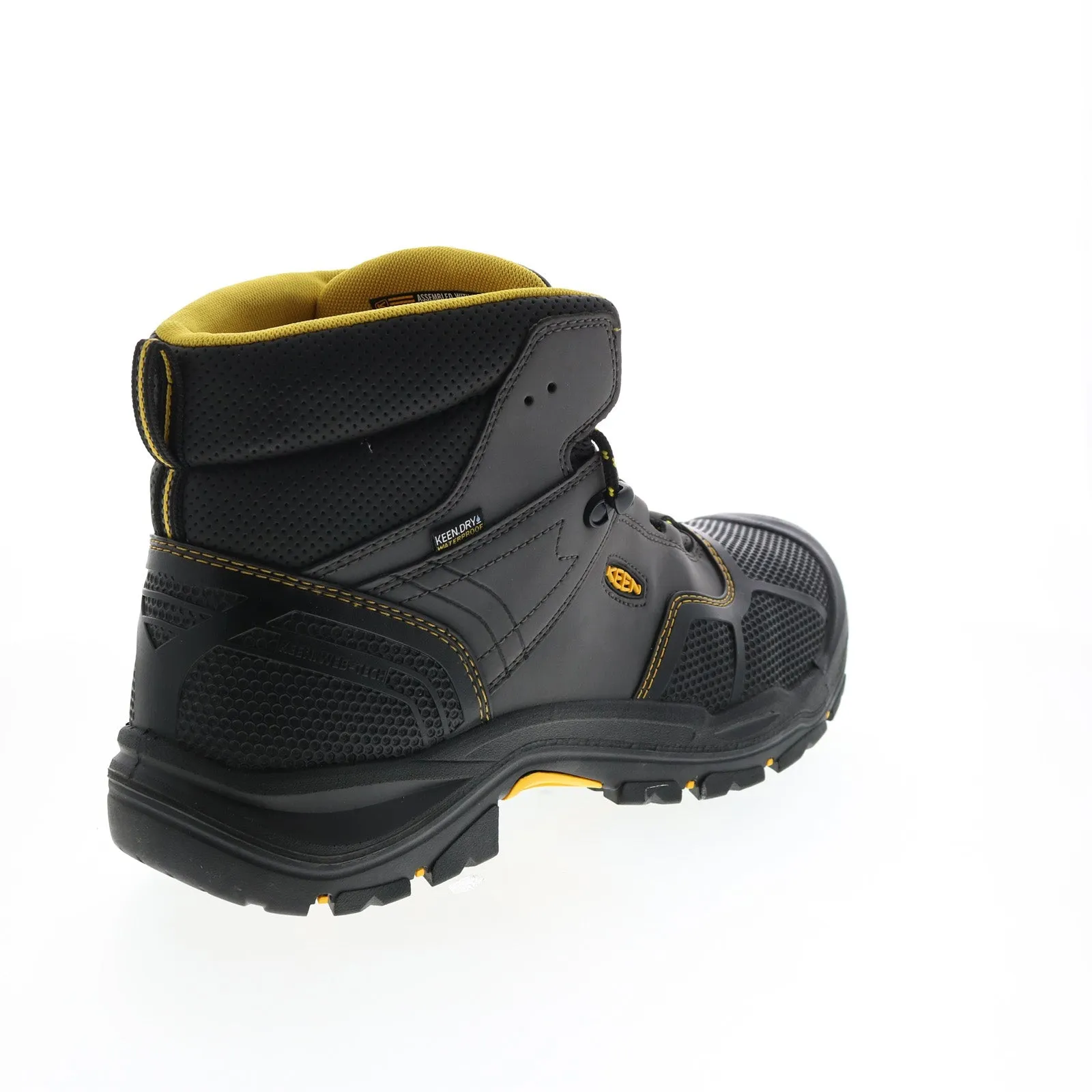 Keen Logandale Waterproof Boot 1017828 Mens Black Leather Work Boots