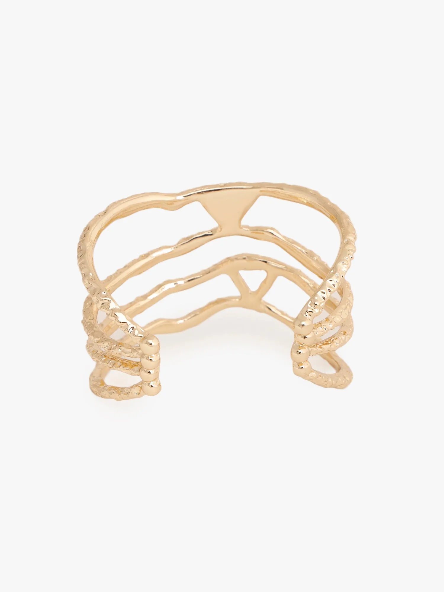 Layered Luster Golden Bracelet