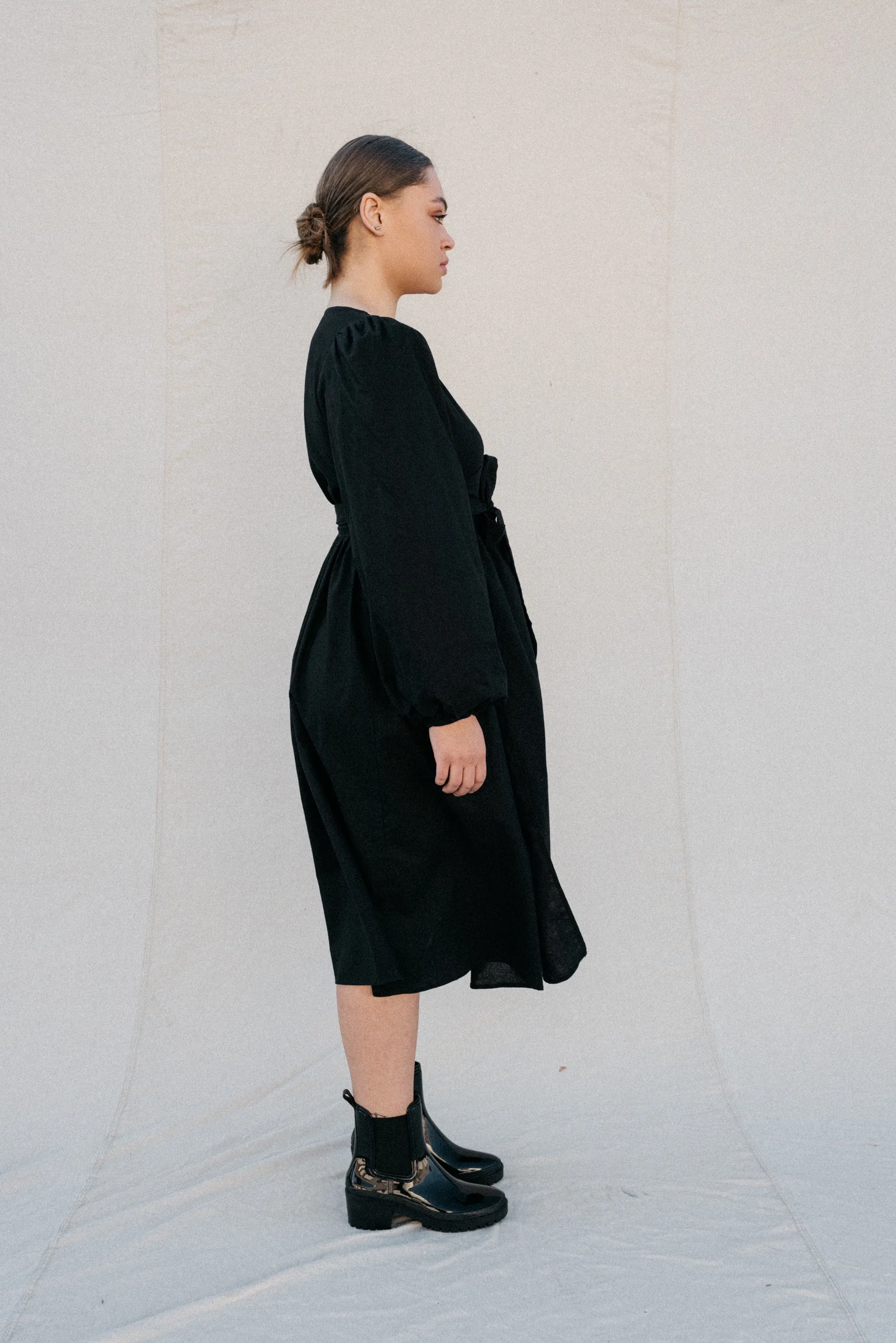 Maude Dress in Charcoal