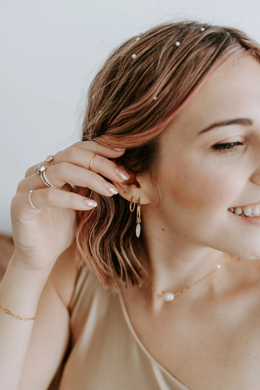 Mia Pearl Hoops
