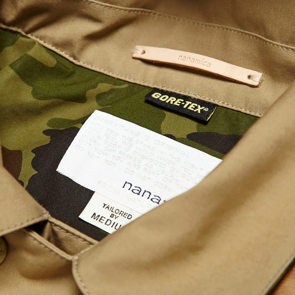 Nanamica Gore-Tex Short Soutien Collar CoatBeige