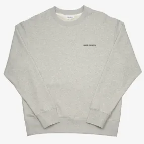 Norse Projects - Arne Logo Sweatshirt - Light Grey Melange