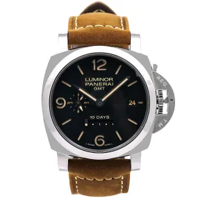 Panerai Luminor 1950 10 Days GMT PAM00533 44MM Black Dial With Calf Skin Bracelet