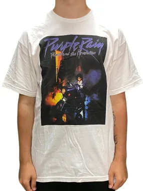 Prince – Purple Rain Album Front Cover Block Unisex Official T-Shirt NEW