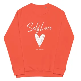 SELF LOVE Unisex organic raglan sweatshirt