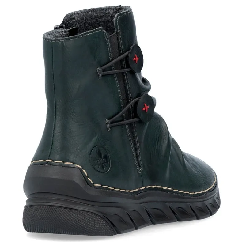 Women's insulated boots green Rieker 55052-54