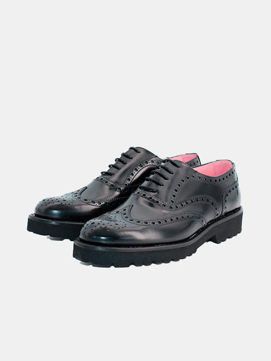 Zapatos de cordones mujer Alejandra antik negro